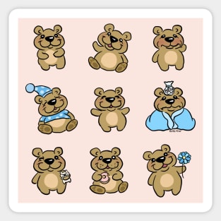 Teddy bear print Sticker